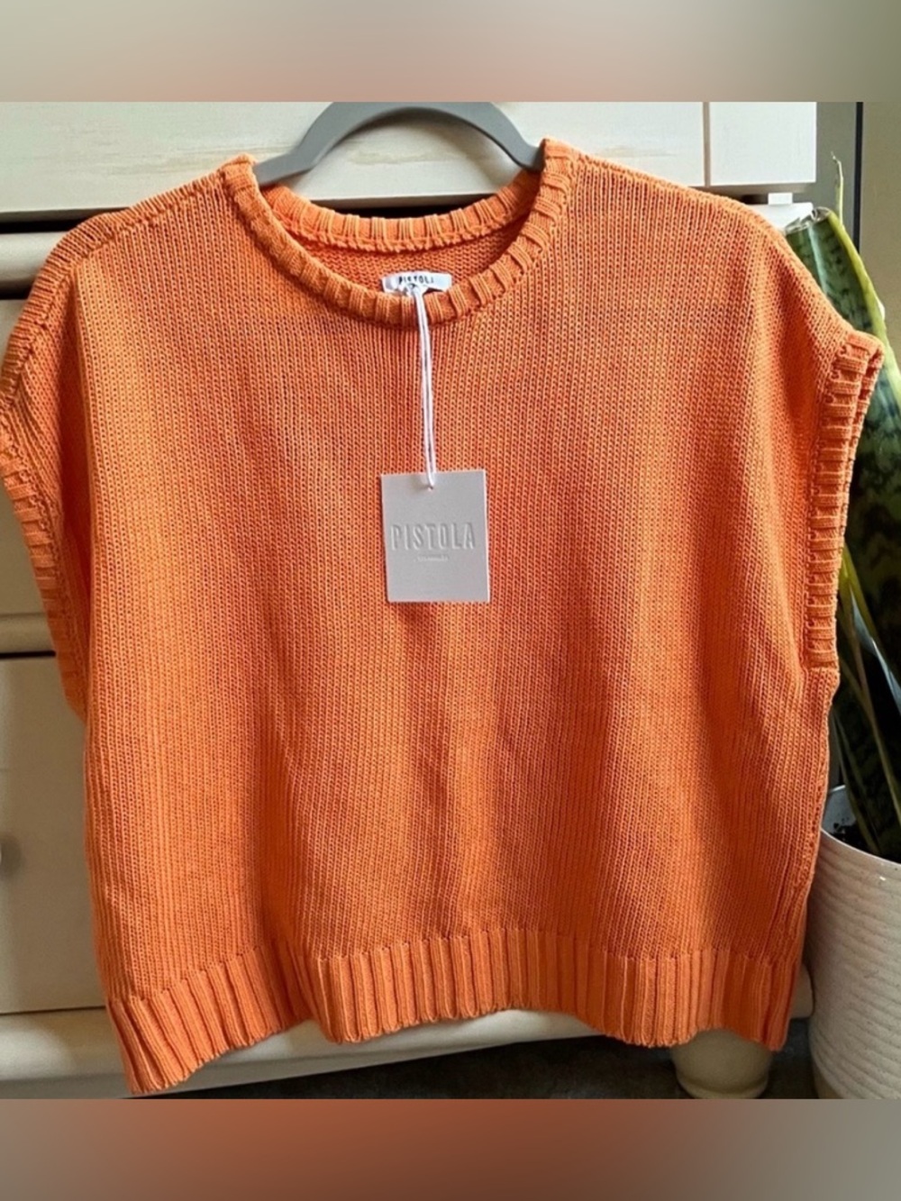 NWT PISTOLA Oversized S/S Cotton Sweater S (Easily fit a M, even a small L)